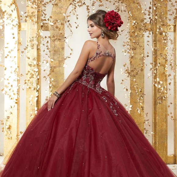 Beautiful Rhinestone Mori Lee Ball Gown - Picture 3 of 3